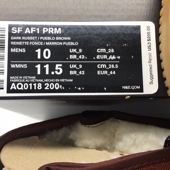 Nike SF AF1 PRM dark russet/pueblo brown - Picture 3 of 8